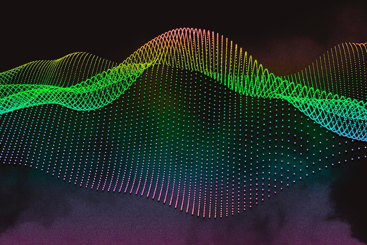 Photo abstract waveflow