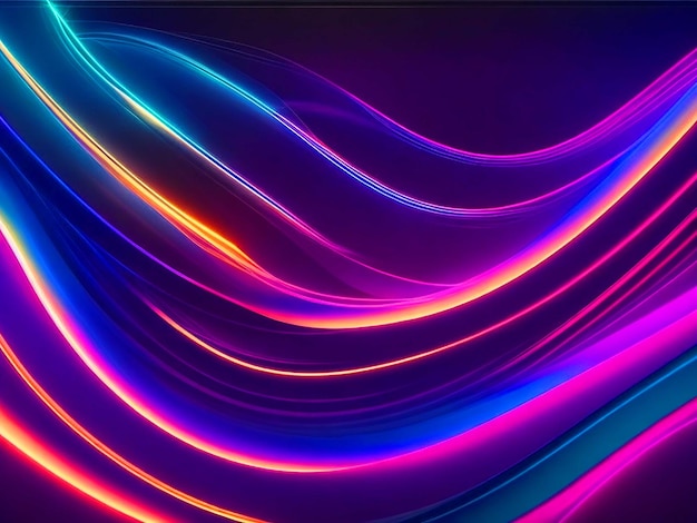 abstract waves 4k white neon lights background desktop with High Quality HD pictures wallpapers