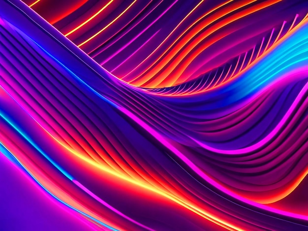 abstract waves 4k white neon lights background desktop with High Quality HD pictures wallpapers