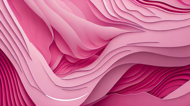 Abstract waves background in pink tones