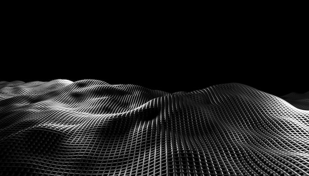  abstract waves on a black background.