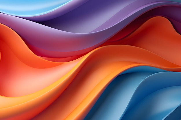 Abstract Waves of Color