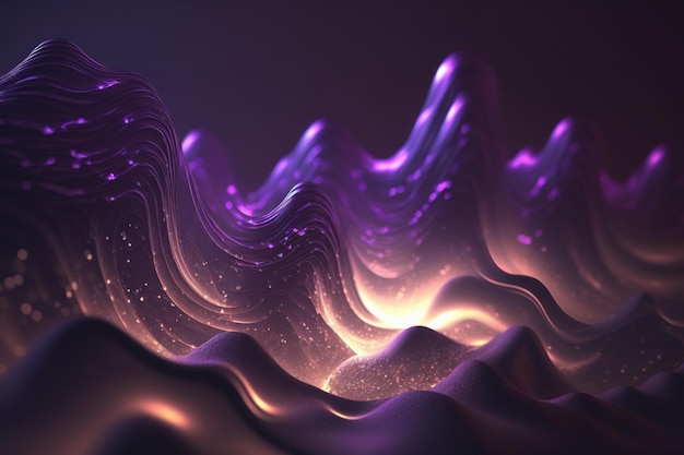 Abstract waves Generative AI