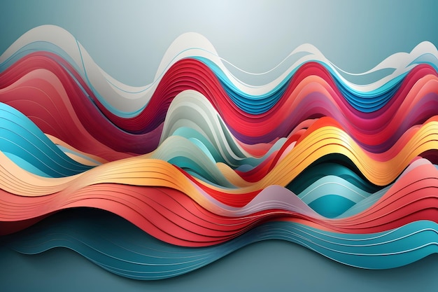 Abstract Waves and Lines Background