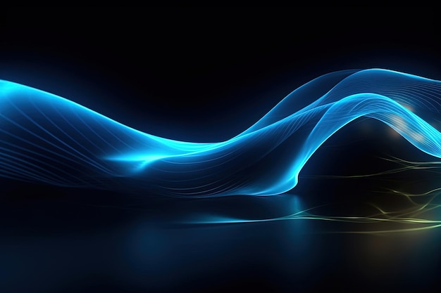 Abstract Waves Lines Background