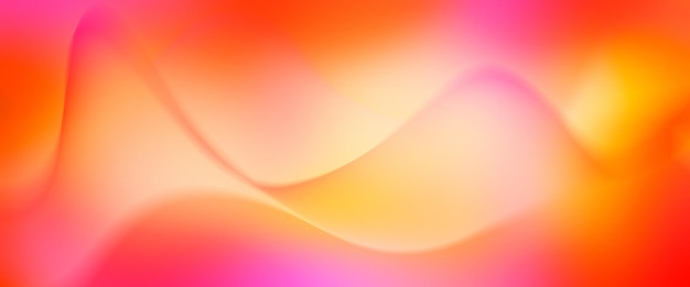 Abstract waves orange light background