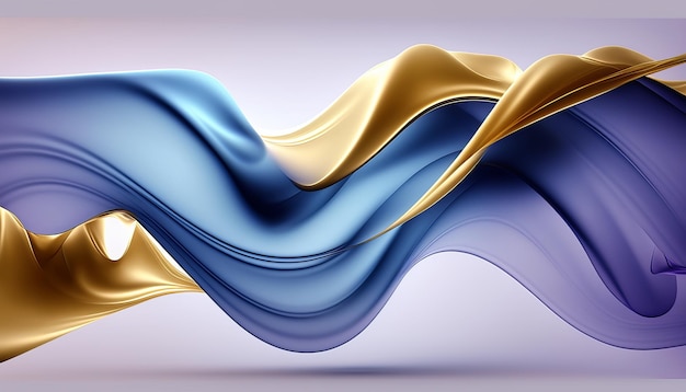 Abstract Waves Trend Gradient Color Creative Design Background