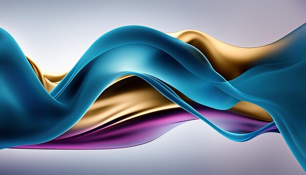 abstract waves trend gradient color creative design background