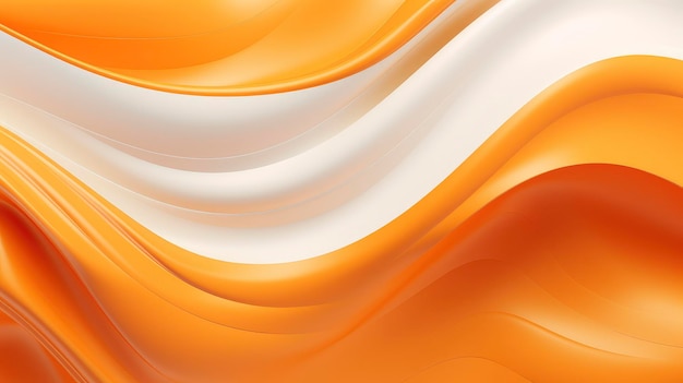 Abstract waves in white and orange color