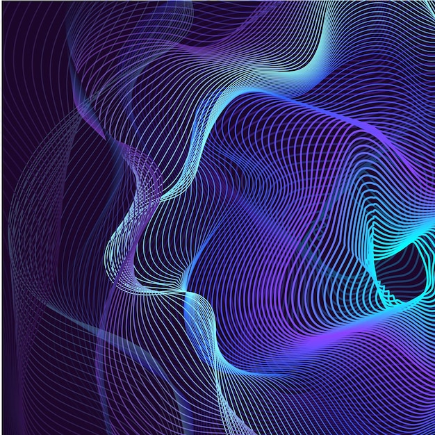 Abstract Waving Line Particle Technology Achtergrond