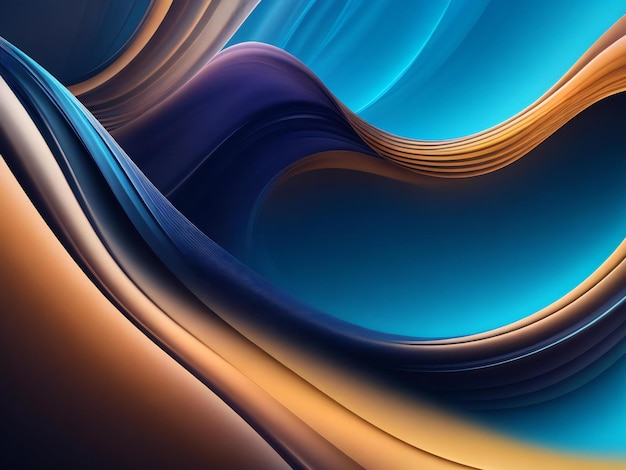 Photo abstract wavy background ai generated