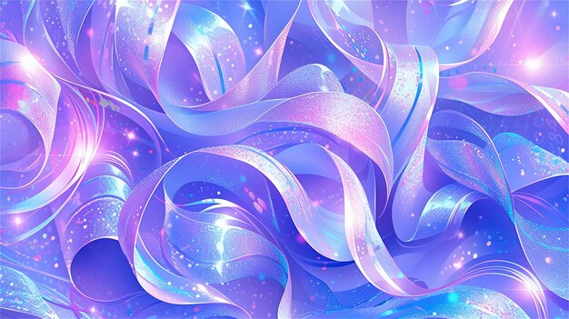 Abstract wavy background vector illustration blue and purple colors