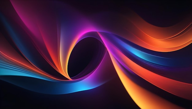 Abstract wavy background with smooth curves