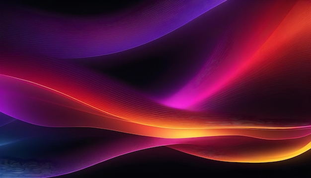 Abstract wavy background with smooth curves