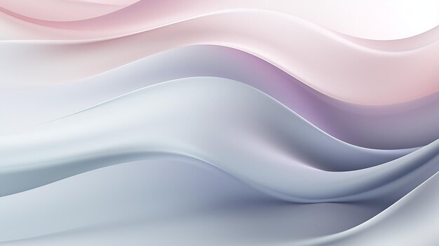 abstract wavy background with smooth lines in pink and white colors