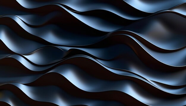 Photo abstract wavy black texture in high resolution
