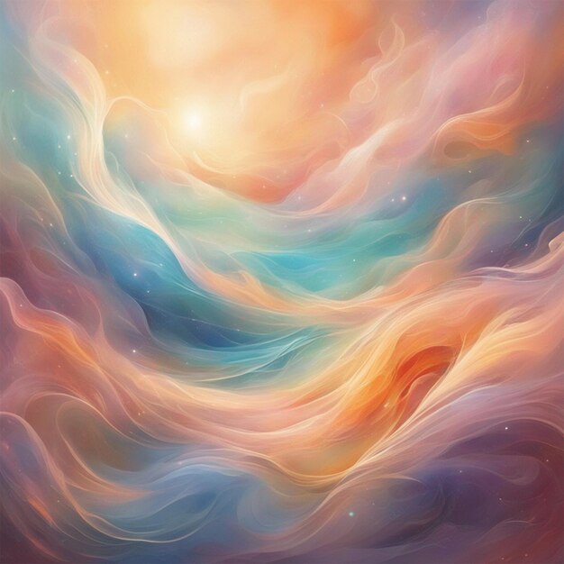 Abstract wavy colorful background