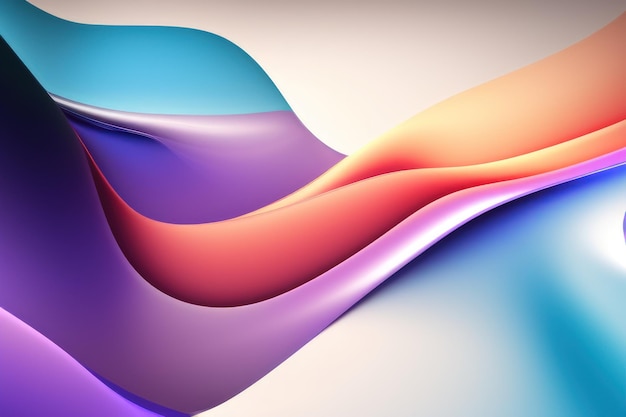Abstract wavy colorful gradient background