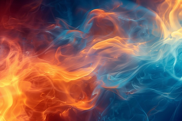 Abstract wavy flame background