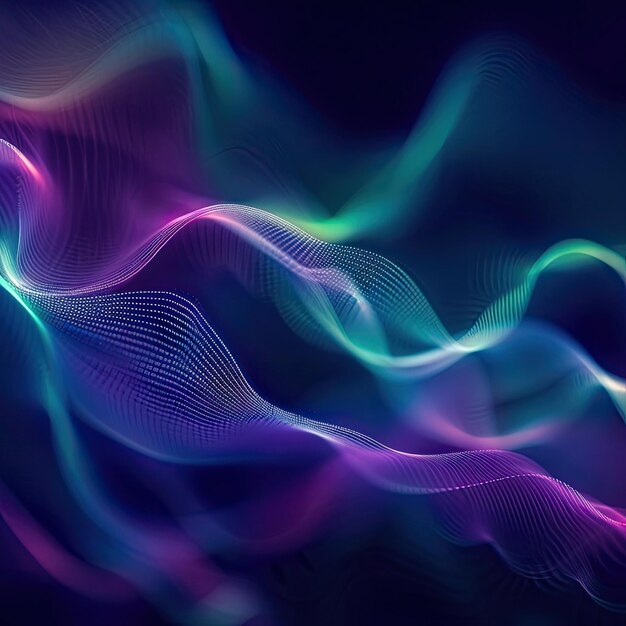 Abstract wavy lines on soft background