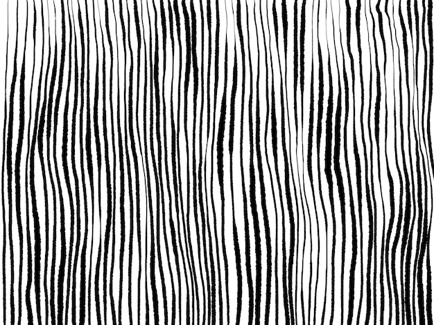 Abstract wavy lines texture Hand drawn minimalistic illustration Black ink abstract paint calligraphy pen