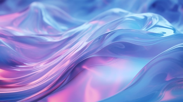 Abstract wavy liquid background 3d rendering 3d illustration generative ai