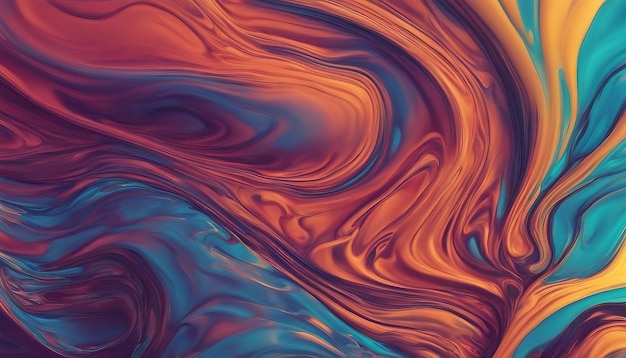 Abstract wavy liquid marble wallpaper