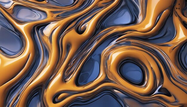 Abstract wavy liquid marble wallpaper