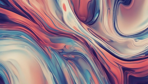 Abstract wavy liquid marble wallpaper