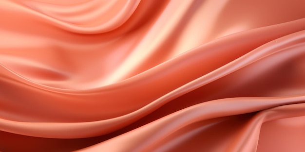 Abstract wavy liquid peach fuzz background generative ai