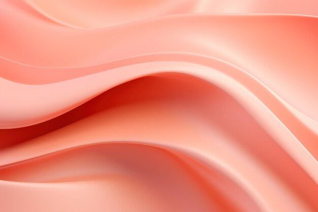 Abstract wavy liquid peach fuzz background Generative AI