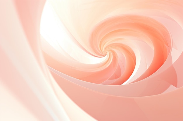 抽象的な波状の液体 桃のふわふわ 背景 生成的 ai