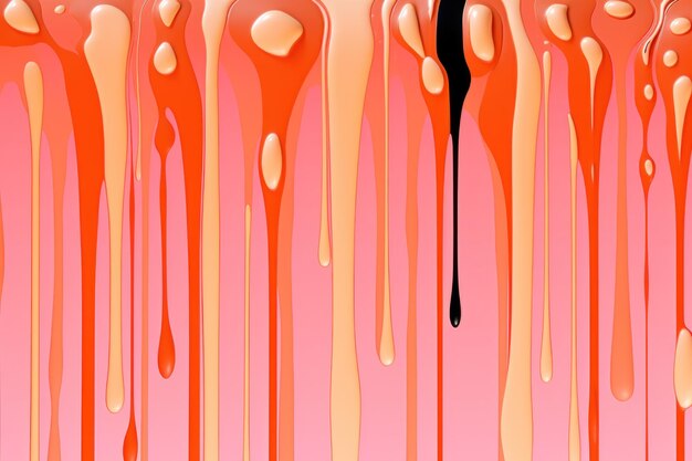 Abstract wavy liquid pink and peach background generative ai