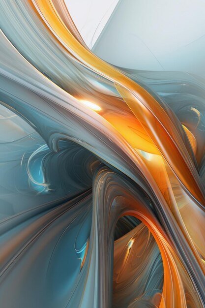 Abstract Wavy Motion Background Ai generative