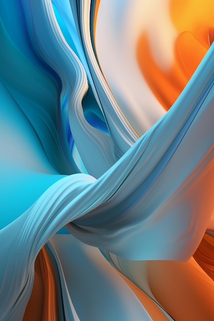 Abstract Wavy Motion Background Ai generative