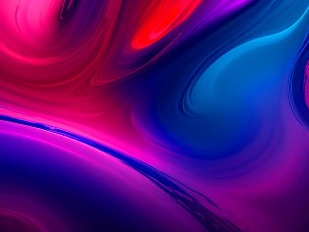 抽象的な波状の絵画は,赤の紫色と青の高品質の解像度のみで構成されています.