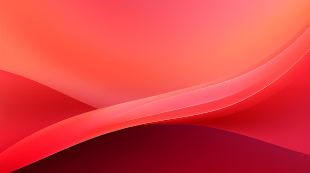 abstract wavy red gradient color background