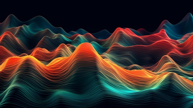 Abstract wavy surfacegenerative ai