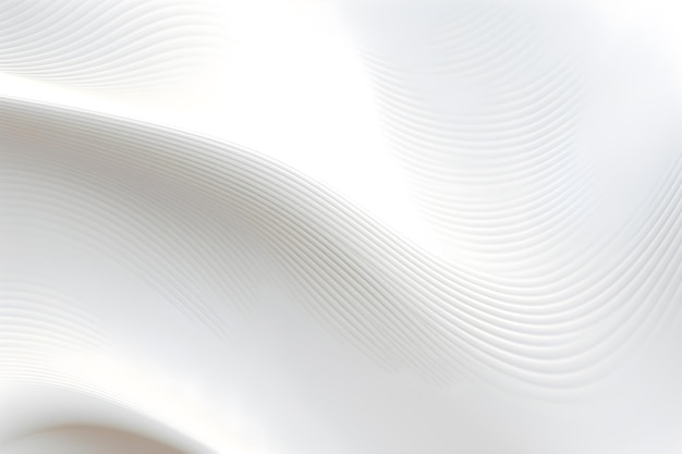 抽象的な波状の白い背景の波パターン デザイン AI 生成