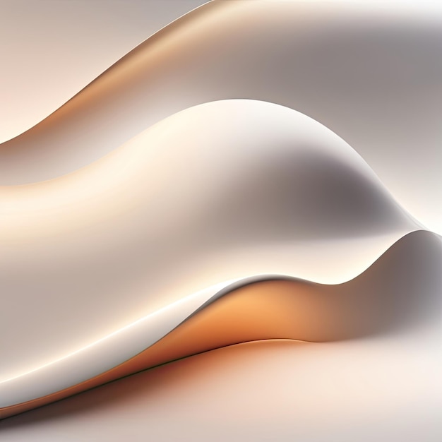 Abstract Wavy White Background