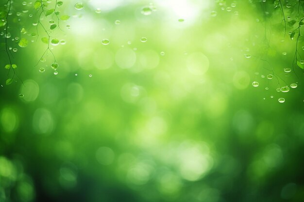 Foto abstract wazig groen patroon met bokeh-effect