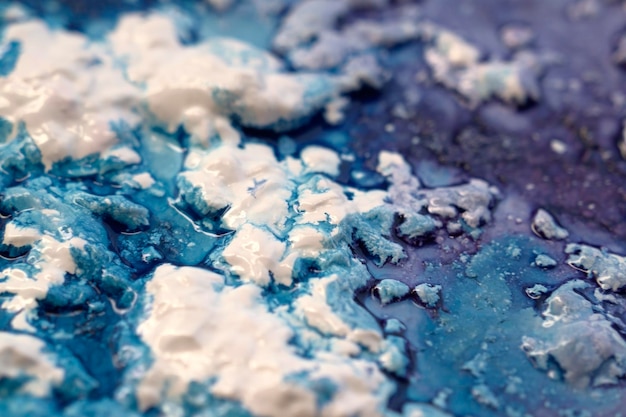 abstract wet paint closeup