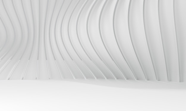 Abstract white background. 3d rendering of modern architecture.