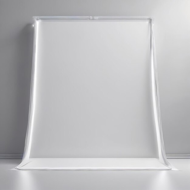 Photo abstract white background product display with banner background