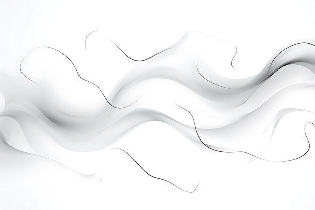 Abstract white background with fluid style