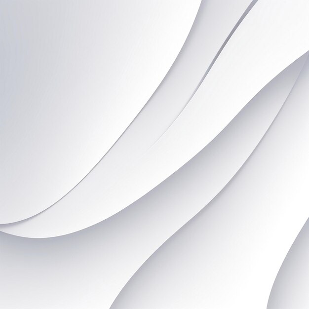 Photo abstract white background with smooth lines generated ai