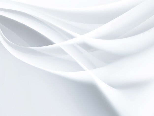 Abstract white background with smooth lines