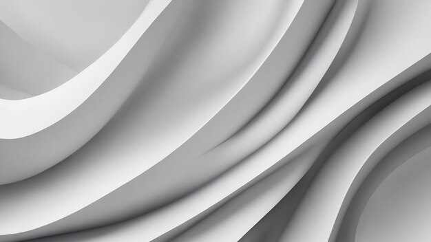 Abstract white background with smooth lines