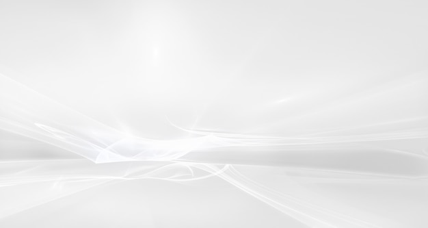 Abstract white background with smooth wavy lines