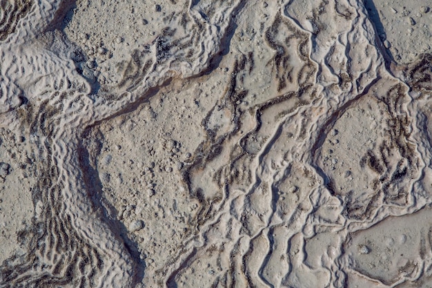 Photo abstract white background with stone outer ripples of calcium in pamukkale turkey